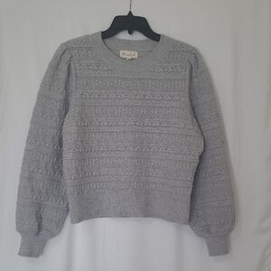 Marled Light Gray Crewneck Sweater